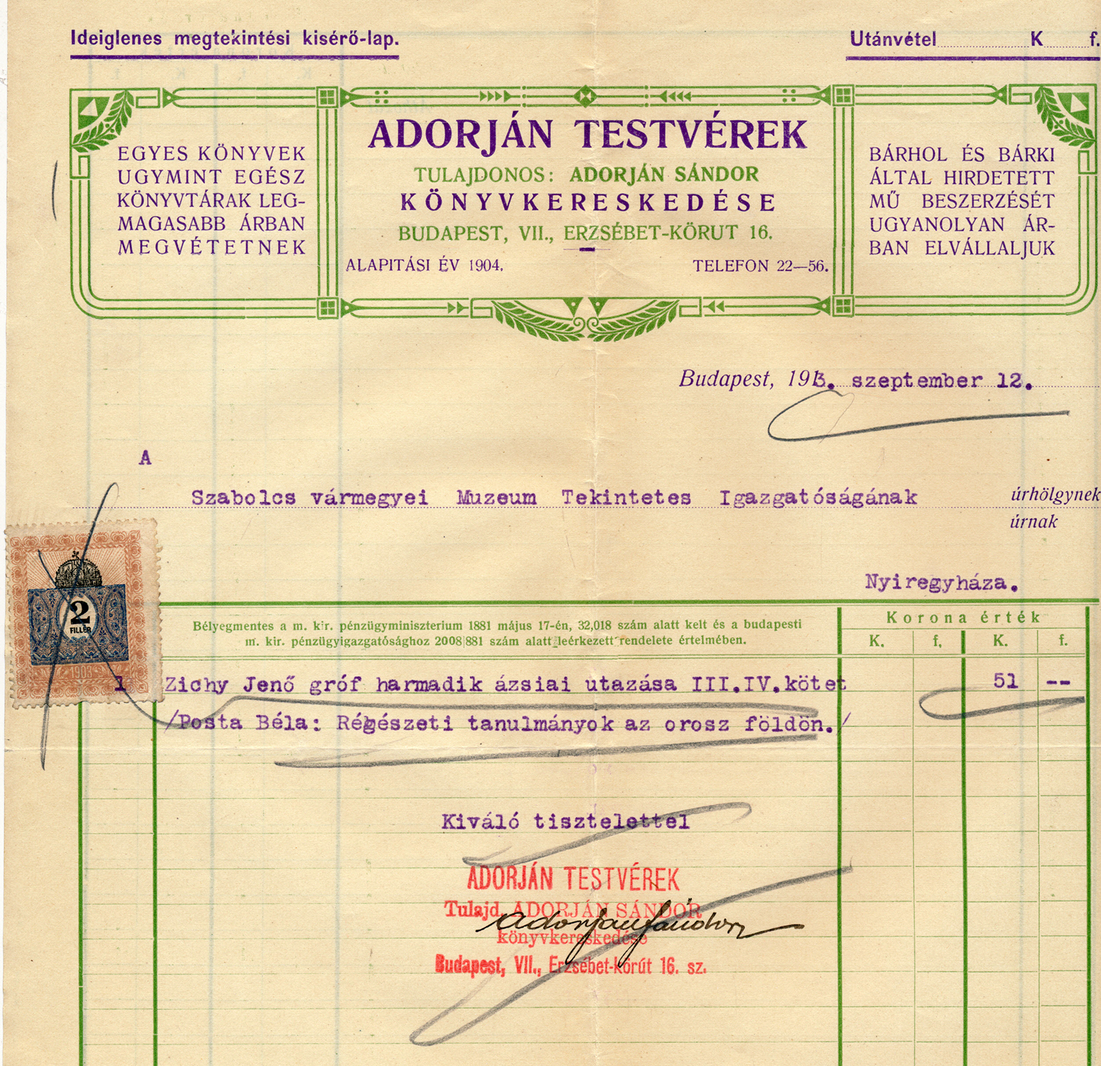 Zichy Jenő és Posta Béla könyvét máig nagy haszonnal forgathatjuk